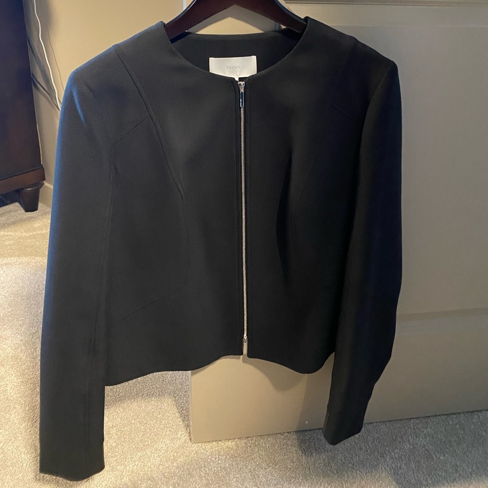 Beautiful Hugo Boss Suit (Jacket is size 14 and Skirt is size 12). Never worn.